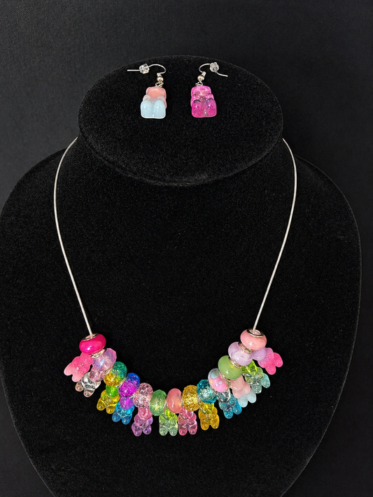 Gummy Charm Necklace Set