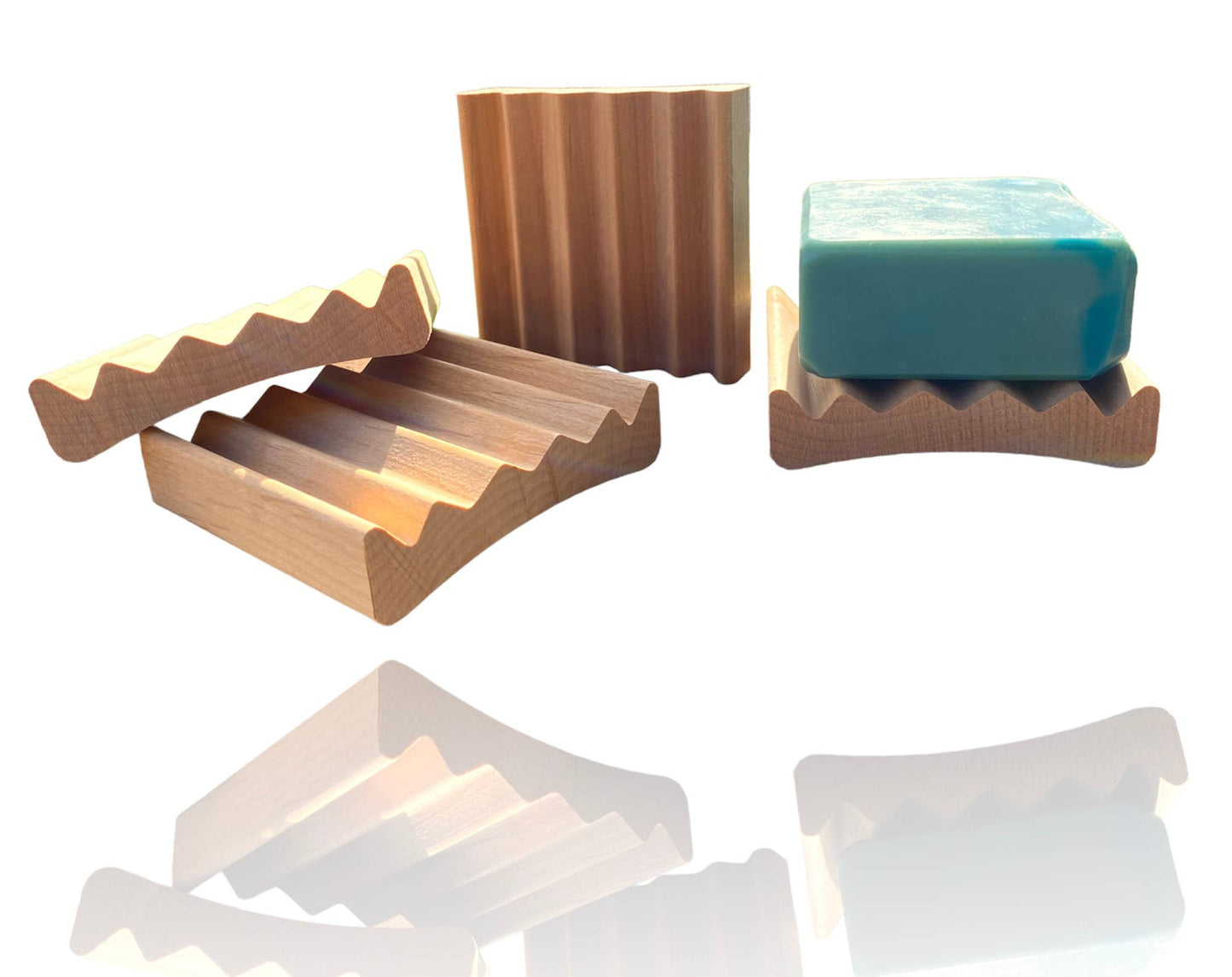 Natural Wood Soap Dish