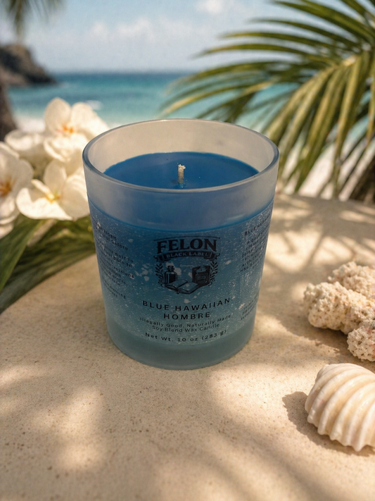 Blue Hawaiian Ombre Candle