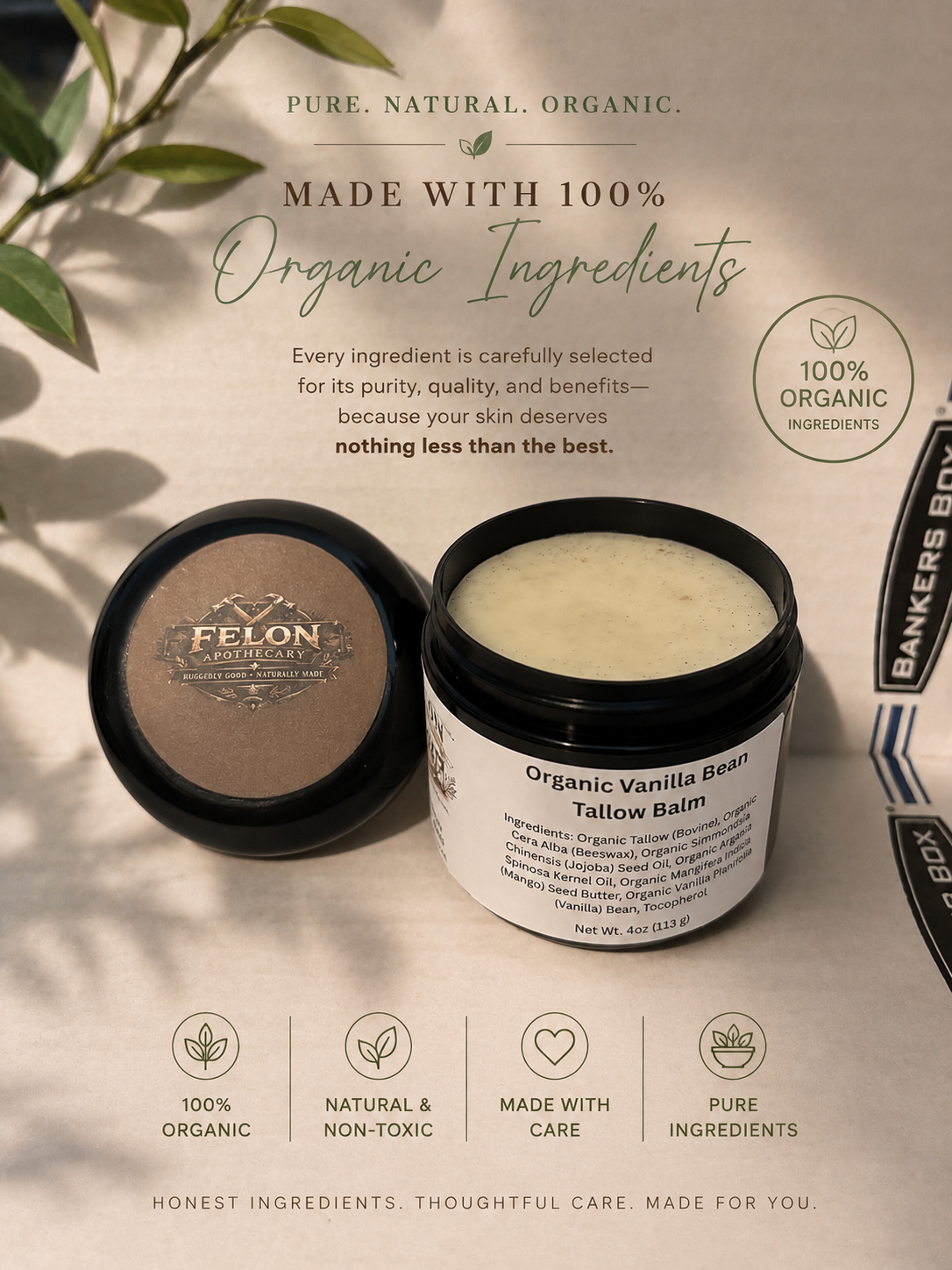 Organic Vanilla Bean Tallow Balm